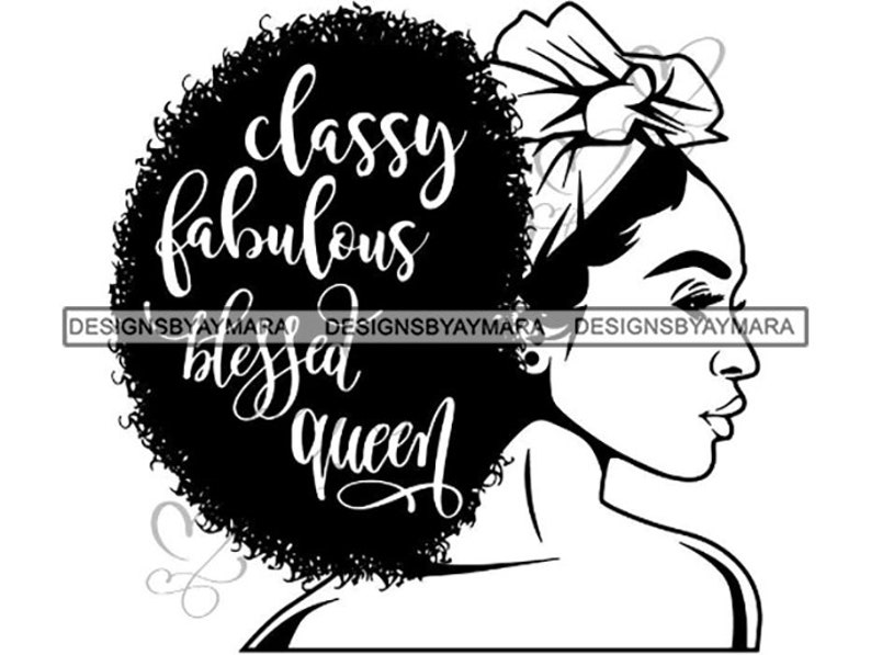 Download Afro Woman Svg Goddess Natural Hairstyle African American Lady | Etsy