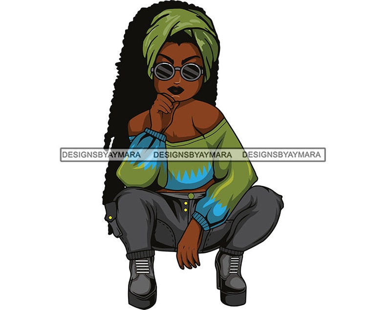 Download Afro Lola Goddess SVG Nubian Queen Fabulous Glamour Woman ...