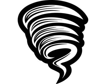 Tornado Hurricane Twister Storm weather disaster Cyclone Nature Danger .SVG .EPS .PNG Vector Clipart Digital Download Circuit Cut Cutting