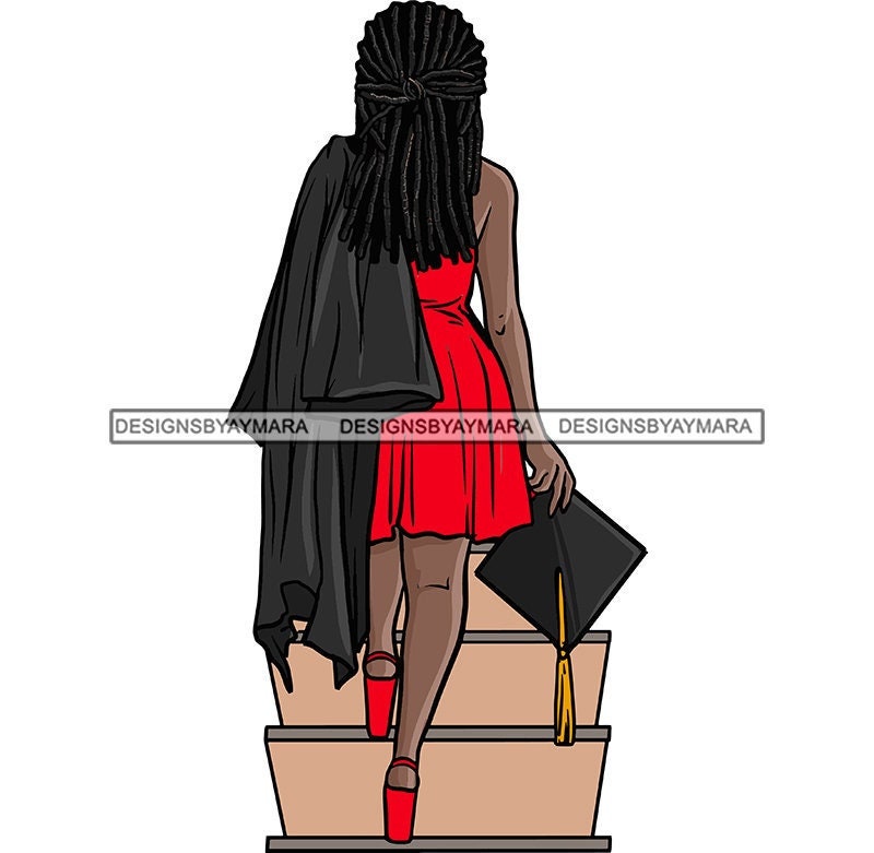 Black Graduate Red Gown - Etsy Black Graduate Red Gown - Etsy