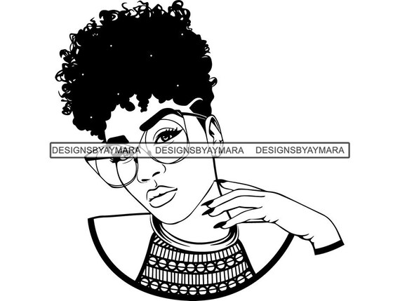 Download Black Woman Svg Diva Afro Hairstyle Fabulous Classy Lady Etsy