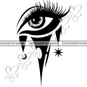 Eye Look Vision Human Female Ojos Sign Eyeball See Watching Eyebrow .SVG .JPG.PNG Vector Clipart Cricut Silhouette Circuit Cut Cutting