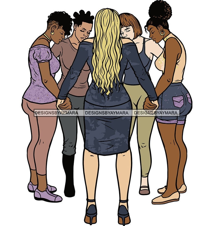 Gruppe von Frauen betet gemeinsam Gleichheit Ethnische Freiheit BLM Stop  Brutalität SVG jpg PNG Vektor Clipart Cricut Silhouette Schaltung Cut Cut -  Etsy Schweiz, image size:875x924