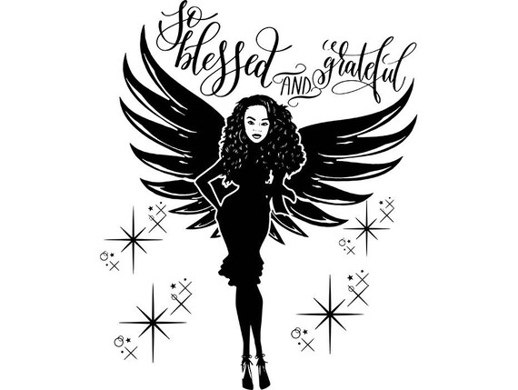 Fairy Girl Silhouettes Beautiful Wings Freedom Fantasy Etsy