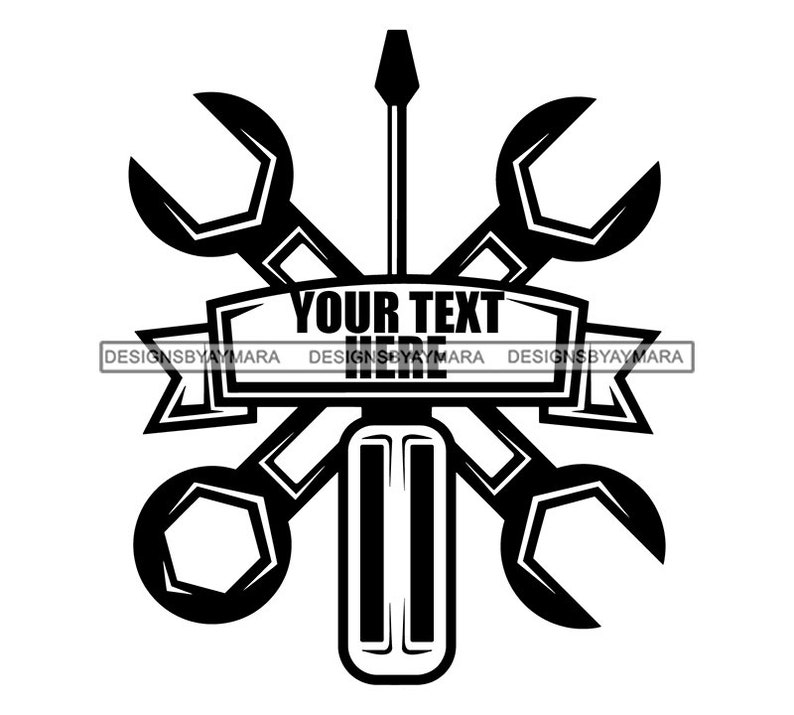 Handyman Tool Kit Set Business Logo Mechanic Toolbox Etsy