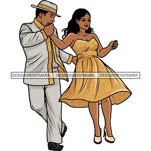 Melanine paar dansen Stepper Chicago Style Step Swing Urban Dancer Steppers Detroit Ballroom Two-step SVG PNG JPG Print Cut Vector Designs