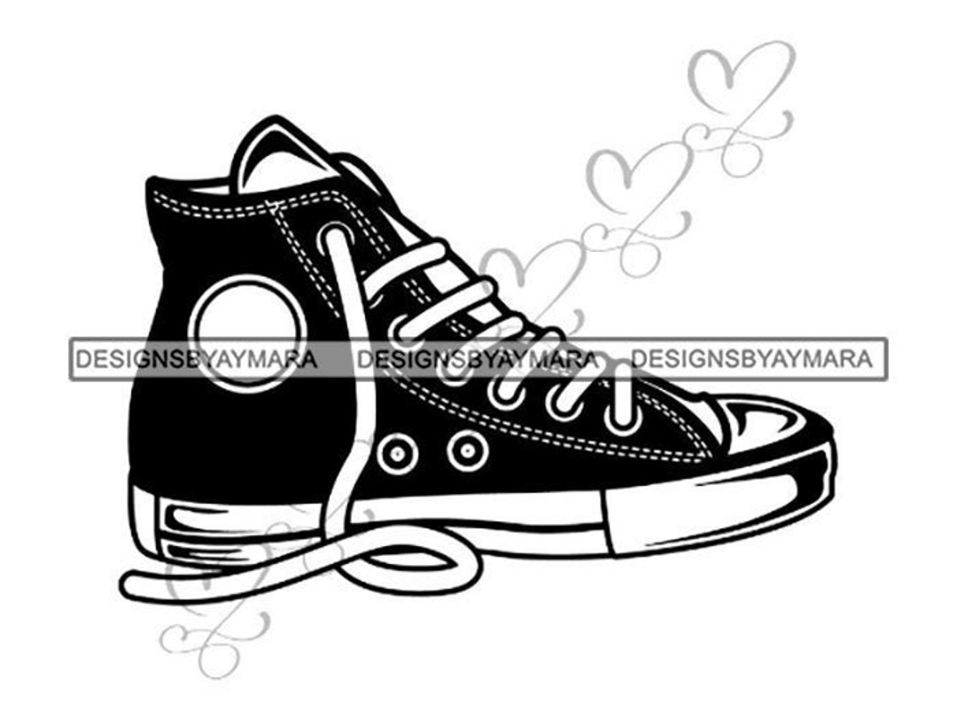 Zapatos de zapatillas Entrenamiento Casual Aislado Moda Deporte Estilo  Calzado. Svg. Eps. PNG Vector Clipart Cricut Silueta Corte de Corte de  Circuito - Etsy México, image size:1080x812