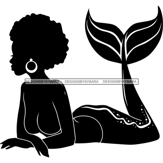 Download Black Afro Mermaid Woman Aquatic Creature Queen Nubian ...