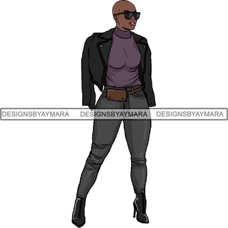 Download Afro Woman SVG Nubian Black Queen Diva Bald Hairstyle ...