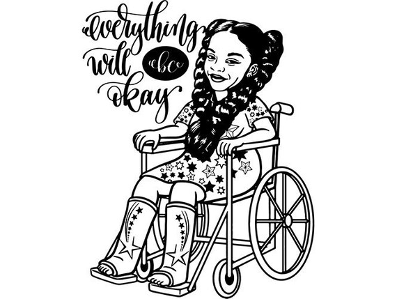 Handicapped Girl Strong Quotes Power Wheelchair Diva Queen Etsy