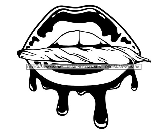 Download Free Marijuana Joint Mouth Stoned 420 Weed Leaf High Life Head Etsy SVG Cut Files