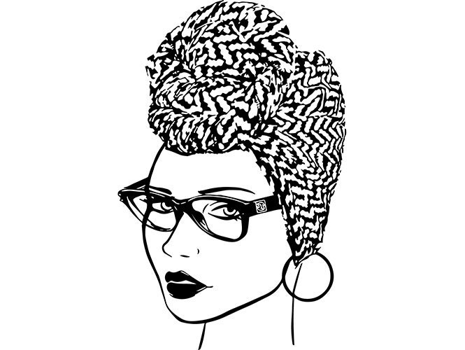 Download Black Woman Turban African American Lady Nubian Queen Diva | Etsy