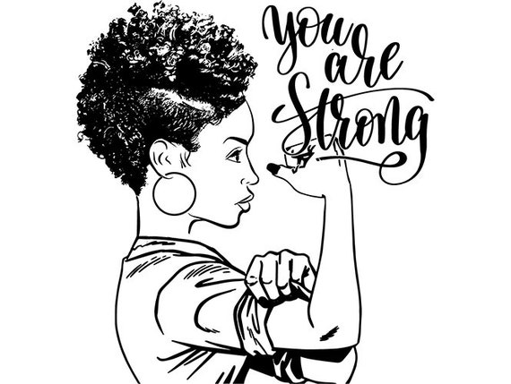 Black Woman Strong Lady African American Nubian Queen Life | Etsy