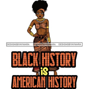 Afro Lola Black History Month Quotes February Celebration Proud Roots African American Woman SVG JPG PNG Clipart Vector Cricut Cut Cutting