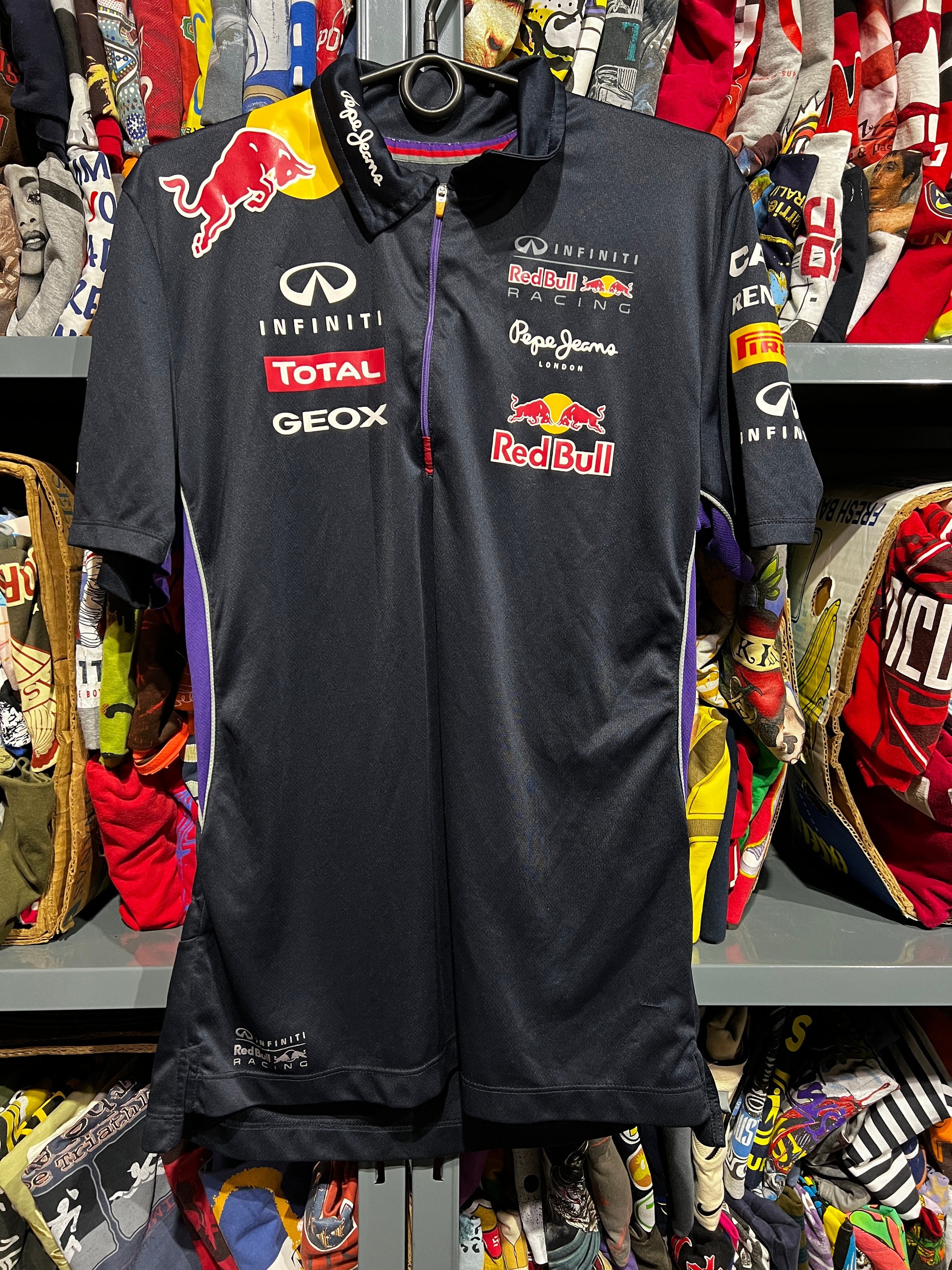 Jeans X Red Bull X Total Racing Polo Zip Etsy