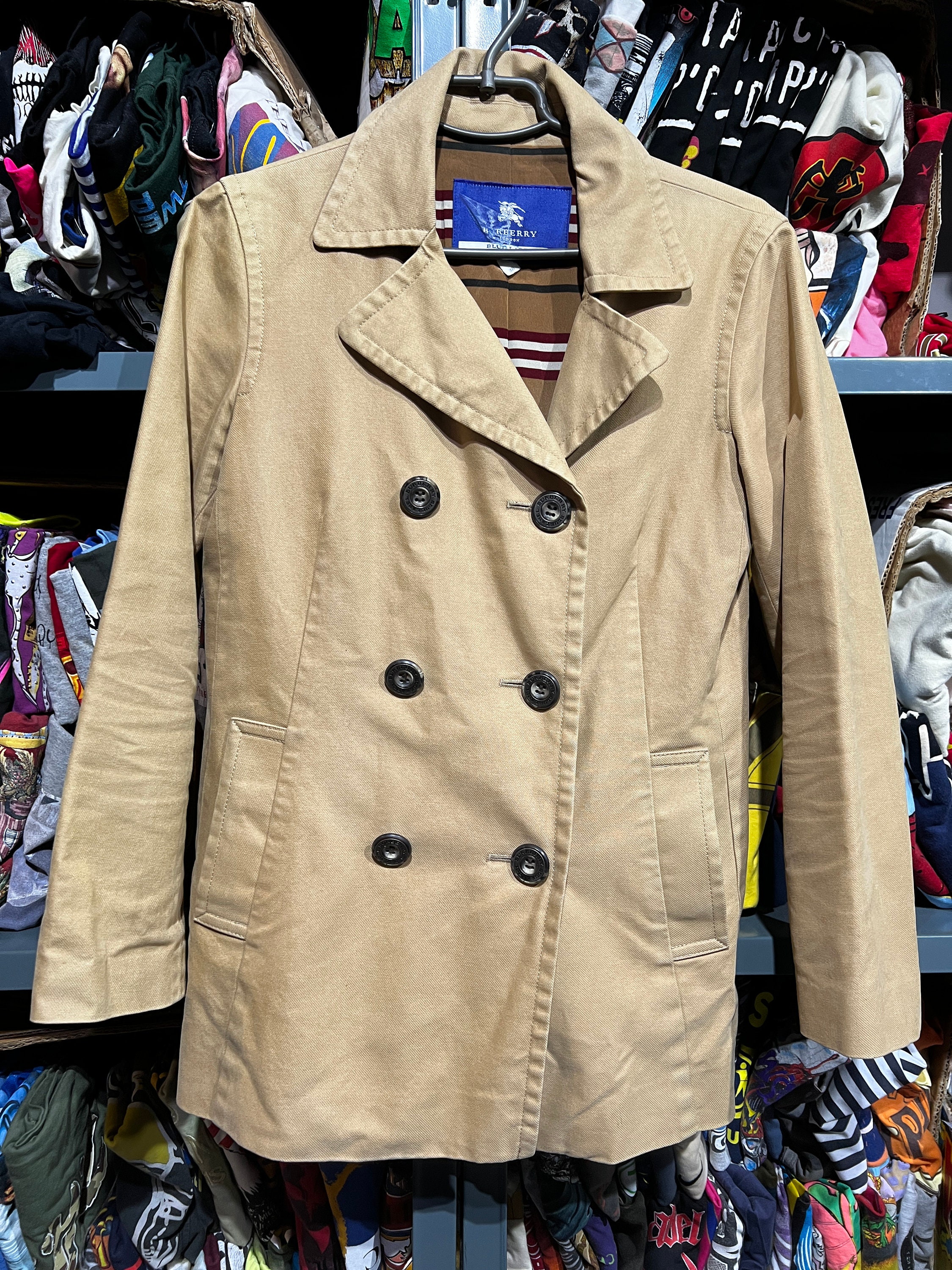 Burberry Blue Label Peacoat Beige Cotton Jacket Size 38 - Etsy Denmark