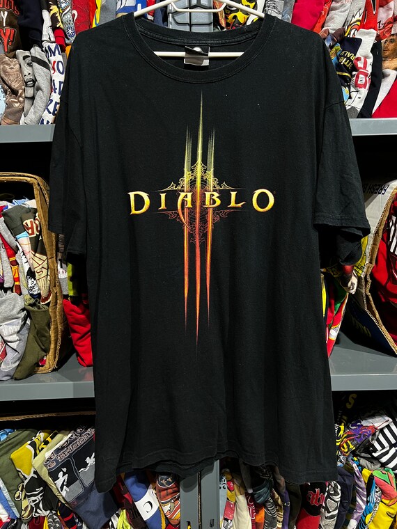 2000’s Diablo 3 Tee RPG Video Game Blizzard Promo TS… Gem