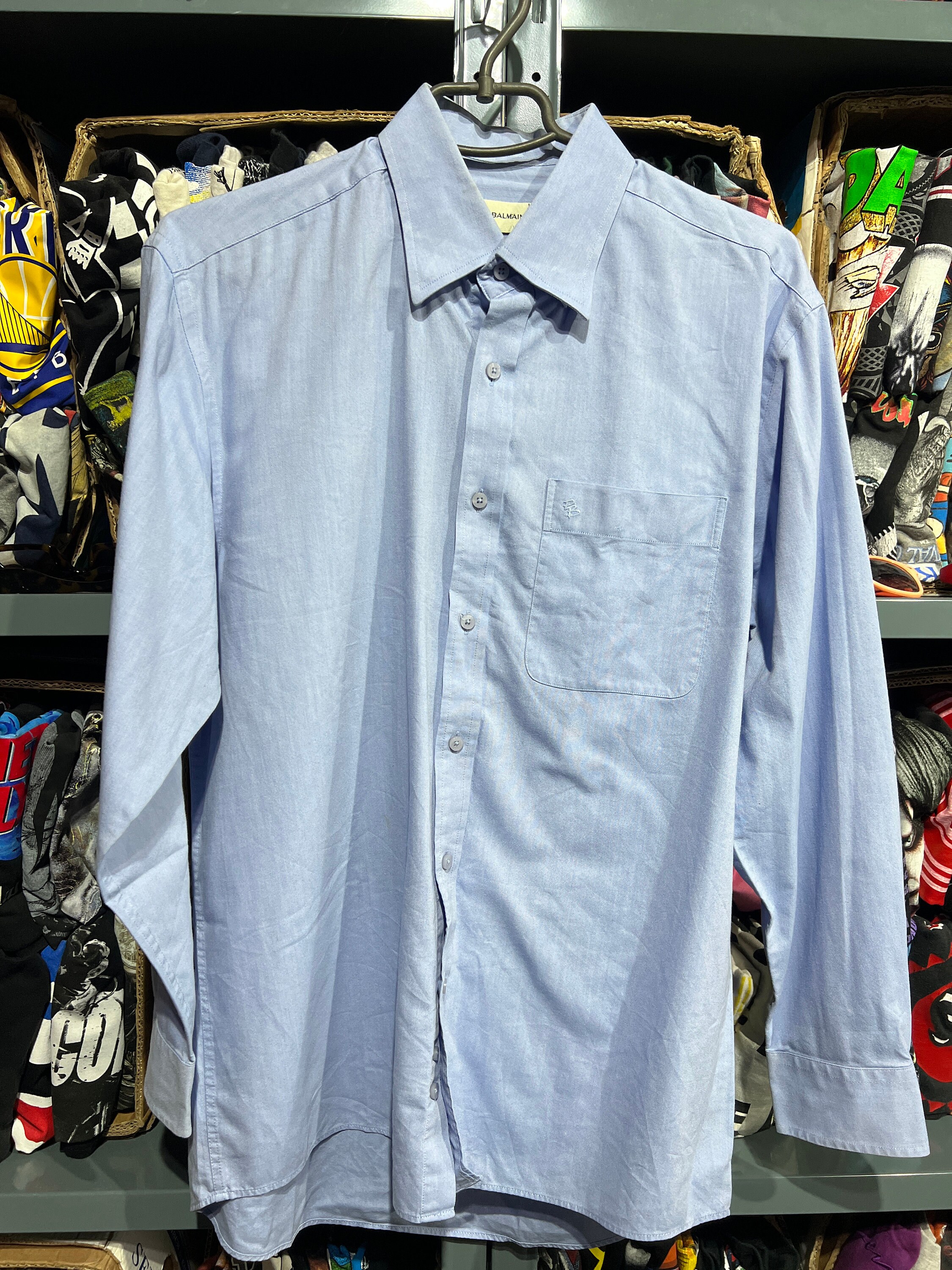 Balmain 90S Pierre Balmain Plaid Shirt Vintage Colored Mens - Etsy