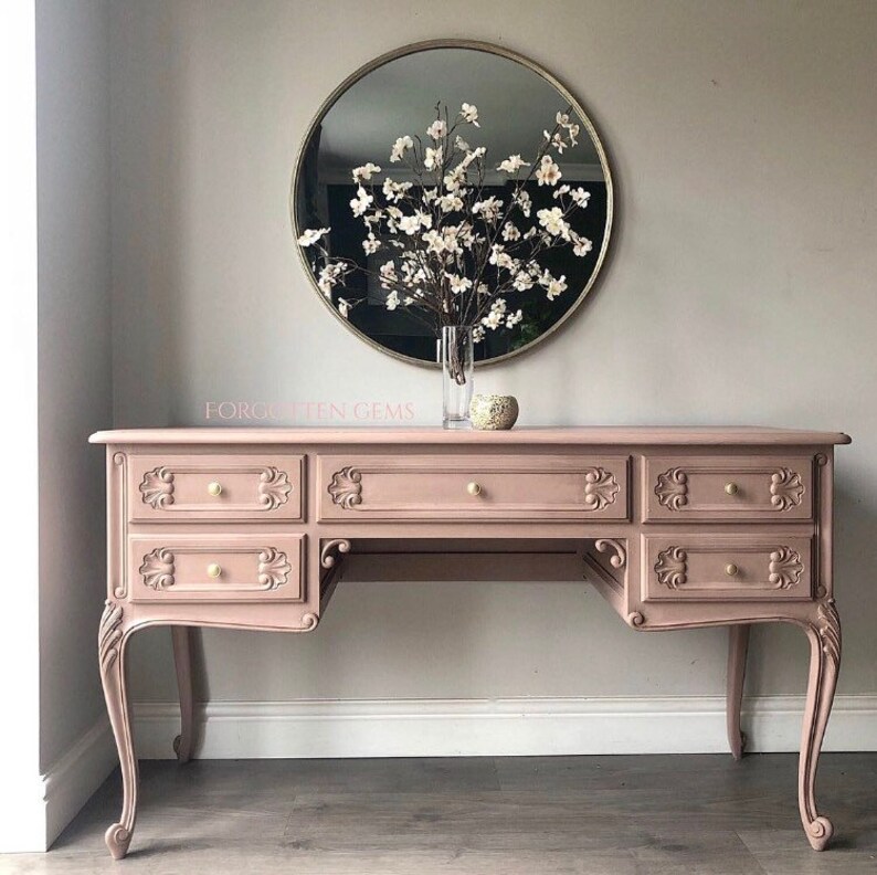 Sold Sold Vintage French Louis Xiv Oak Dressing Table Desk Etsy