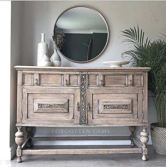 Sold Sold Sold Antique Oak Sideboard Buffet Bare Wood Beachy Etsy