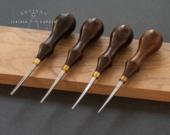 Böhler M390 Steel Leather Edge Beveler with Cocobolo Handle