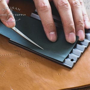 Leathercraft Edge Beveler Sharpening Tool/Jig Works with Most Edge Bevelers