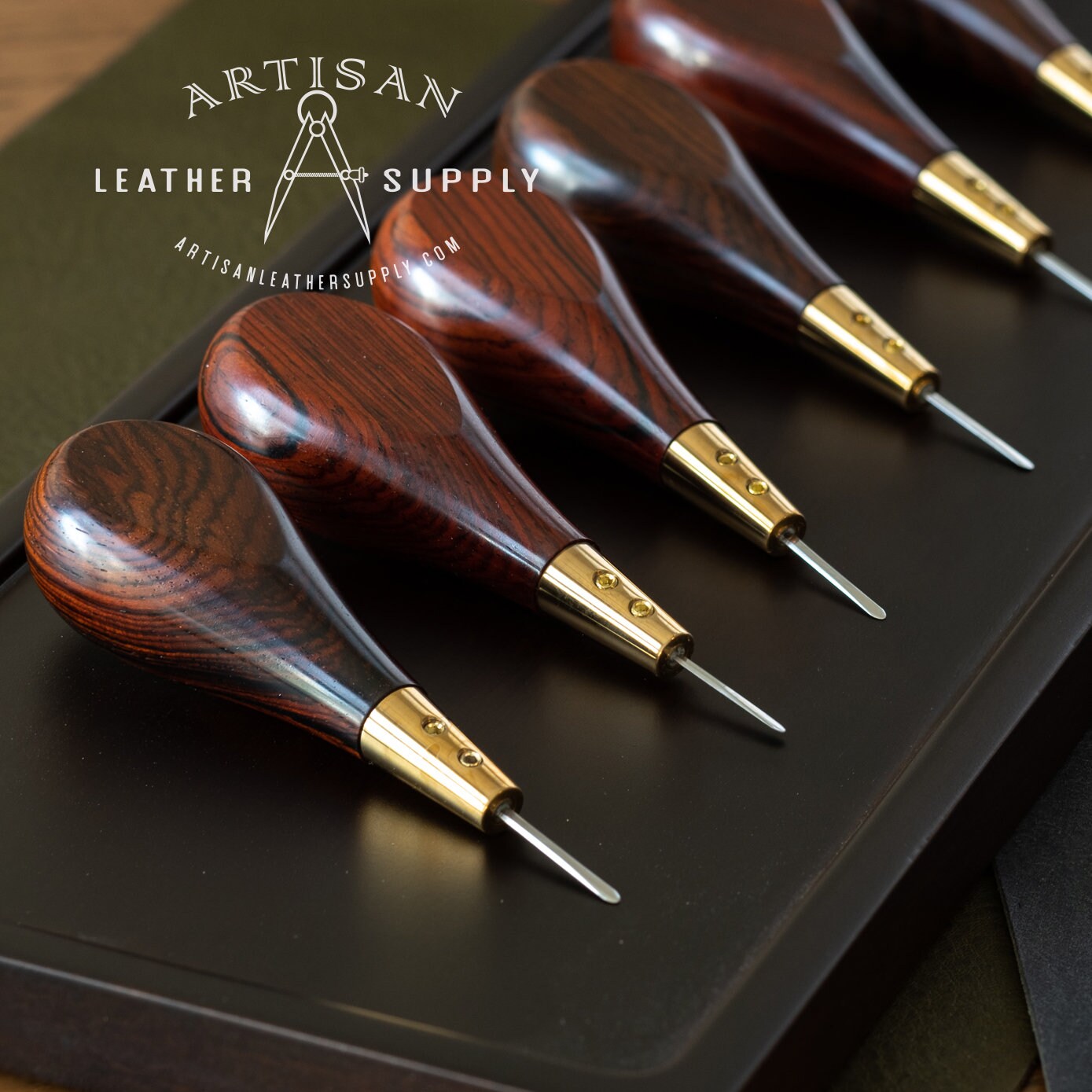 Round Style Leather Sewing Awl Stitching Awl Since Leather Craft Tools 