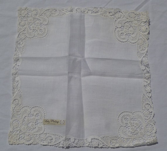 vintage embroidered linen handkerchief from switz… - image 2