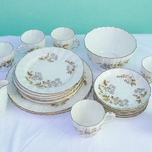 antique victorian bone china tea set by collingwood brothers