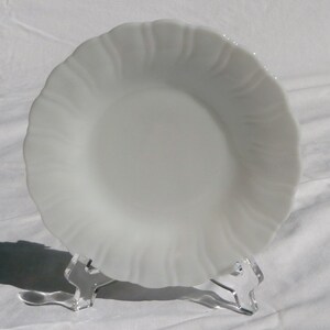 vintage milk glass dessert plate