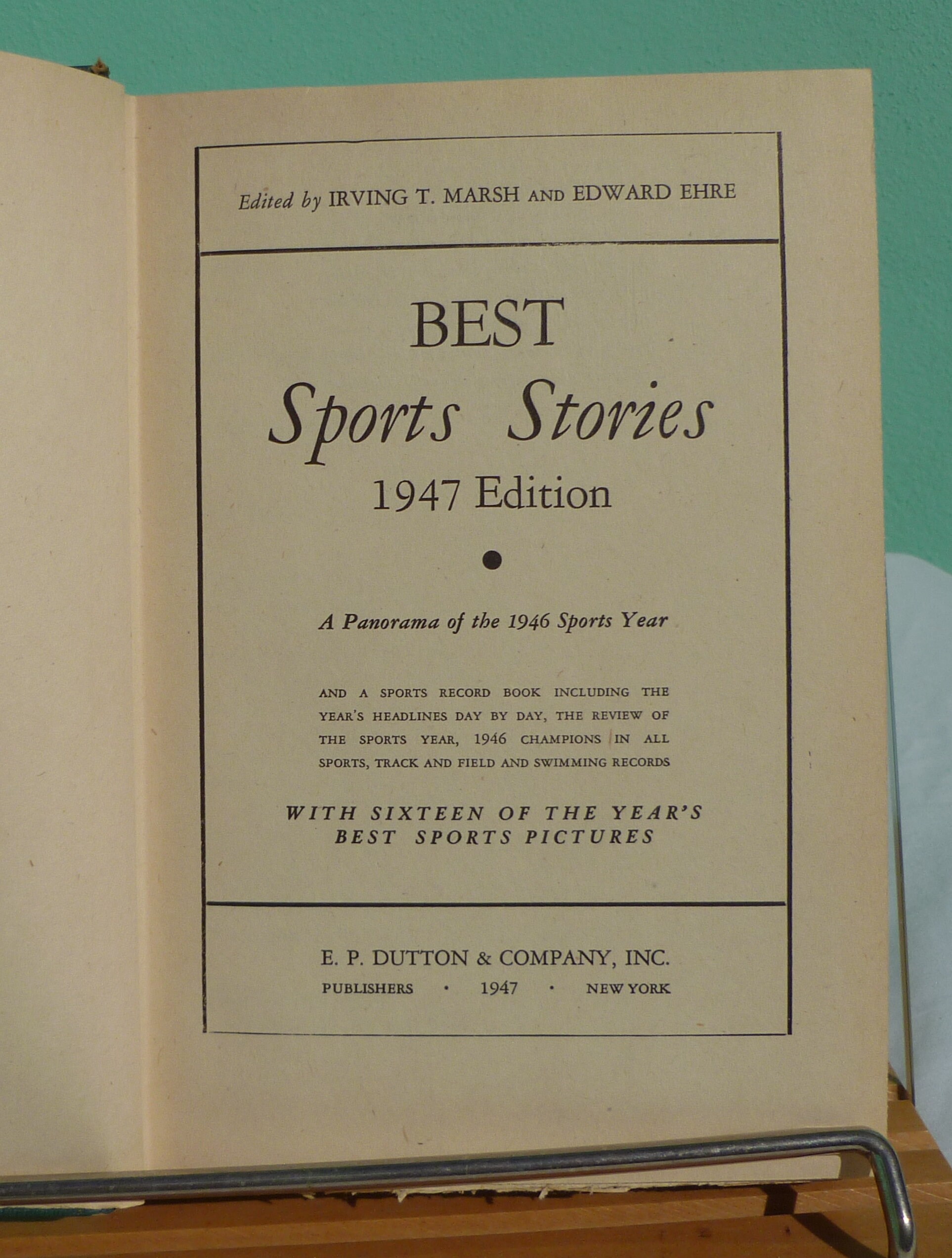 Vintage best Sports Stories, 1947 Edition Etsy