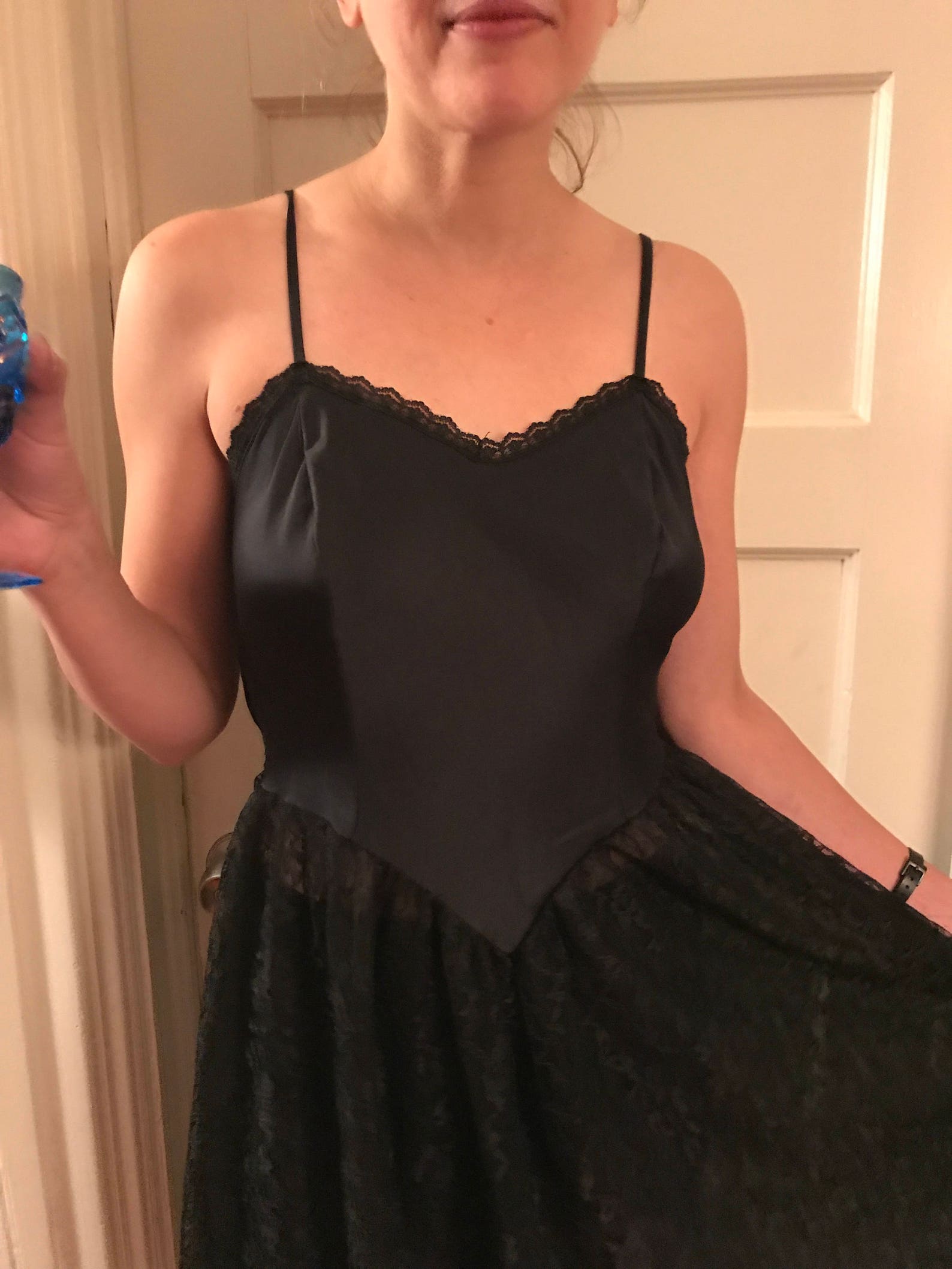 Beautiful Black Slip Dress Etsy