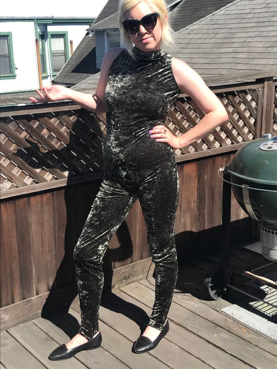 Snake Skin Velvet Jumpsuit - image 6