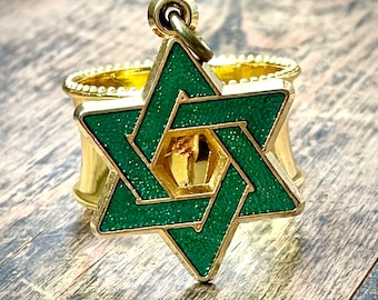 Napkin Ring with Star of David Bling