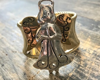 Napkin Ring with Angel Bling