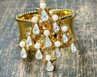 Napkin Ring with Christmas Tree Bling