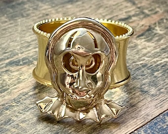 Napkin Ring with Halloween Skull Bling