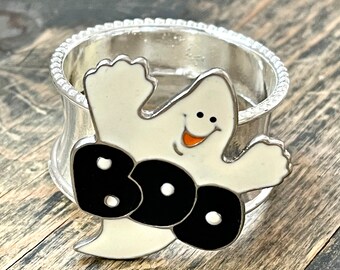 Serviettenring mit Halloween „Boo“ Bling
