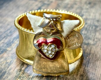 Napkin Ring with Angel Bling
