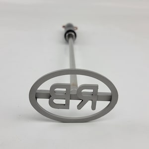 Two Letter Oval Branding Iron | Personalized Branding Stick For Steak, Buns, Wood & Leather | Custom Food Steak Brand For BBQ and Grilling
