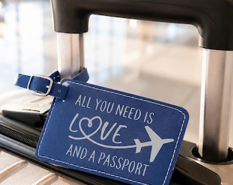 Funny Luggage Tag, Unique Leather Luggage Tag, Inspirational Sayings Luggage Tags , Suitcase Tag, Engraved Luggage Tag