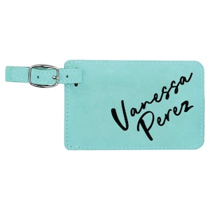 Personalized Luggage Tags For Women, Custom Leather Luggage Tag, Bridesmaid Luggage Tags, Monogram Luggage Tag, Engraved Luggage Tag