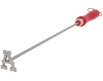 Western Branding Iron For Wood, Food, Buns and Leather | Unique Grilling Gift For Dad, Grillmaster & Guys | Brand Steaks At Your Next BBQ