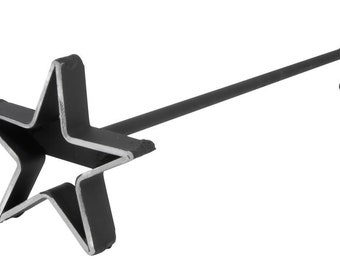 Star Steak Branding Iron, BBQ Grill, Wood and Leather Brand