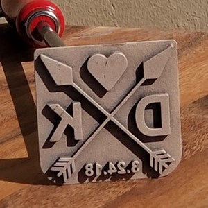 BBQ Fans Small Mouth Bass Branding Iron for Steak Wood /& Leather Buns