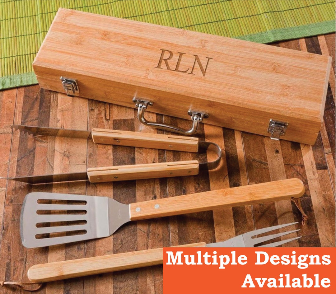 Personalized BBQ Set Grilling Gift for Men or Groomsmen 3 Etsy