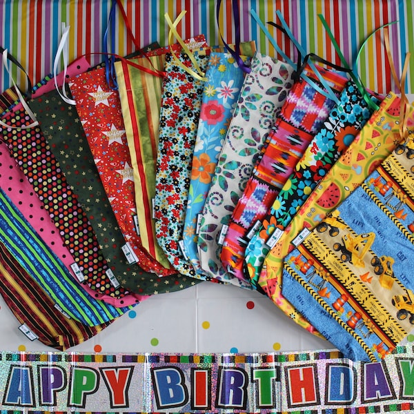 Birthdays - Handmade Fabric Gift Bags