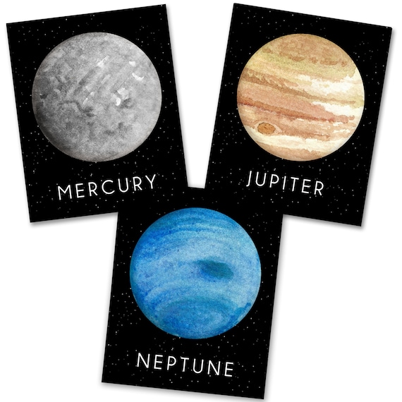 Planet Print Set Planet Printables Solar System Printables Solar System Set  Planet Wall Art Astronomy Decor Astronomy Wall Art Space Prints - Etsy