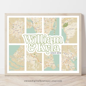 Custom Relationship Map, Love Map Print, Relationship Journey Map, Relationship Map, Relationship Map Art, Our Travels, Anniversary Gift