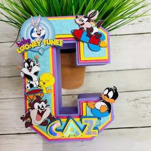 Baby Tunes 3D Letters/ Baby Tunes Birthday Decoration/ Baby Tunes Party Decoration